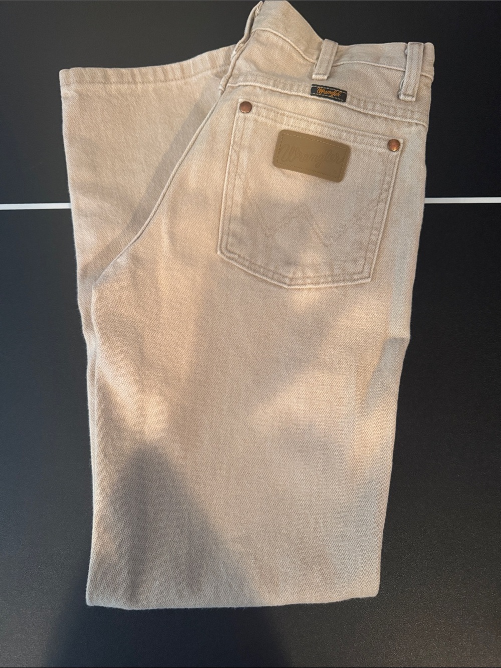 Wrangler Men's Cowboy Cut Slim khaki jeans- 28x30- A001 203